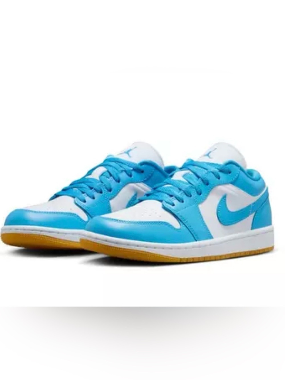 NWT Jordan Women’s Air Jordan 1 Low in White/Powder Blue, Size 11.5